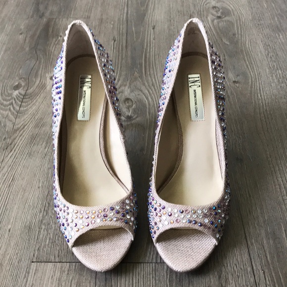 Rhinestone Nude Heels 🤍💎💗 - Picture 4 of 6